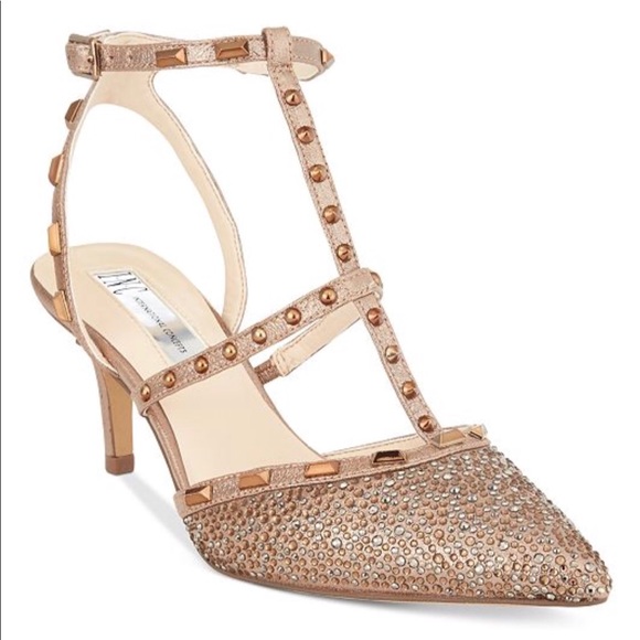 INC International Concepts | Shoes | Inc Carma Pointed Toe Studded Kitten Heel Pumps | Poshmark